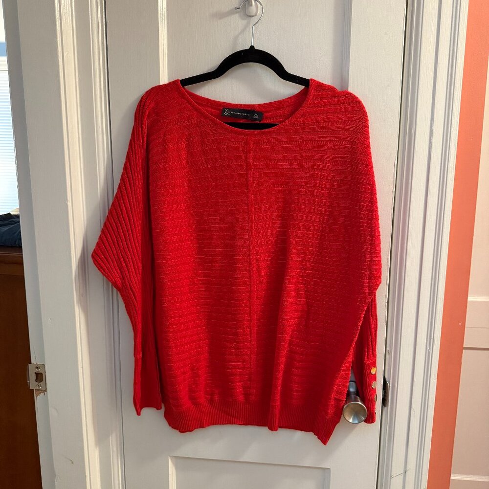 NWT New York & Company Red Sweater XL